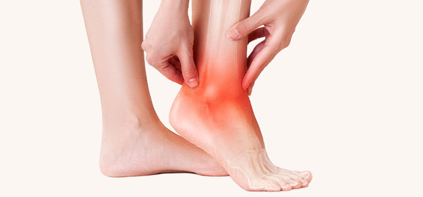 Patient with chronic ankle pain in need of Advanced Joint Pain Relief